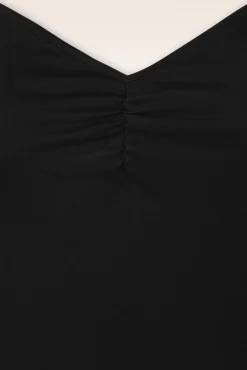Cindy Cross Back Top In Zwart