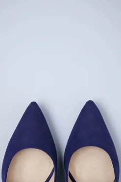 Claire Stiletto Pumps Van Nubuck In Navy