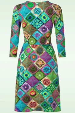 Classic Cross Jurk In Granny Pastel