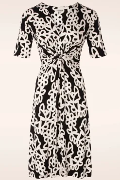 Colette Geknoopte Jurk In Zwart