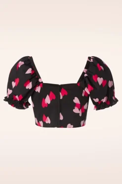 Confetti Crop Top In Zwart