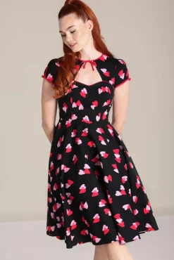 Confetti Swing Jurk In Zwart