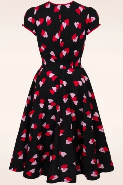 Confetti Swing Jurk In Zwart