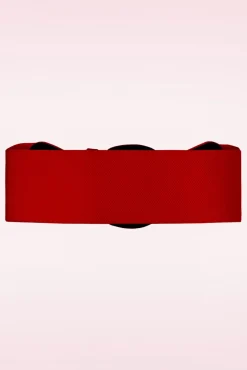 Corinne Elastische Riem In Rood