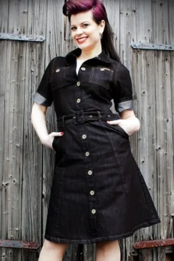 Dames Jeansjurk In Denimblauw