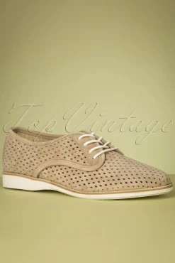 Derby Punch Schoenen In Walnoot