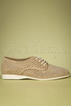 Derby Punch Schoenen In Walnoot