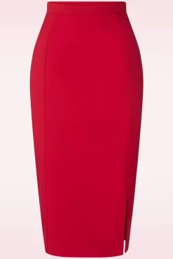 Dianne Pencil Rok In Rood