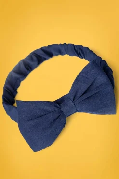 Dionne Bow-Hoofdband In Marineblauw