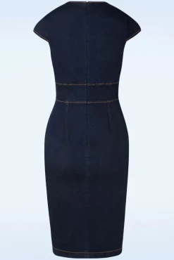 Dorothy Pencil Jurk In Blauw