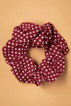 Dotty Scrunchie In Rood