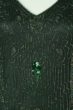 Downton Abbey Flapper Jurk In Groen