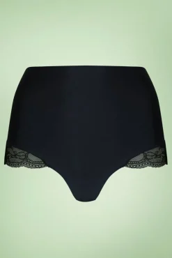 Dream Hi Kanten String In Zwart