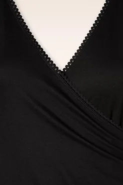 Ecovero Classic Overslagjurk In Zwart