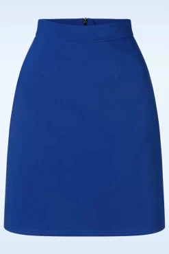 Edith A-Lijn Rok In Koningsblauw
