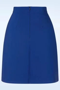 Edith A-Lijn Rok In Koningsblauw