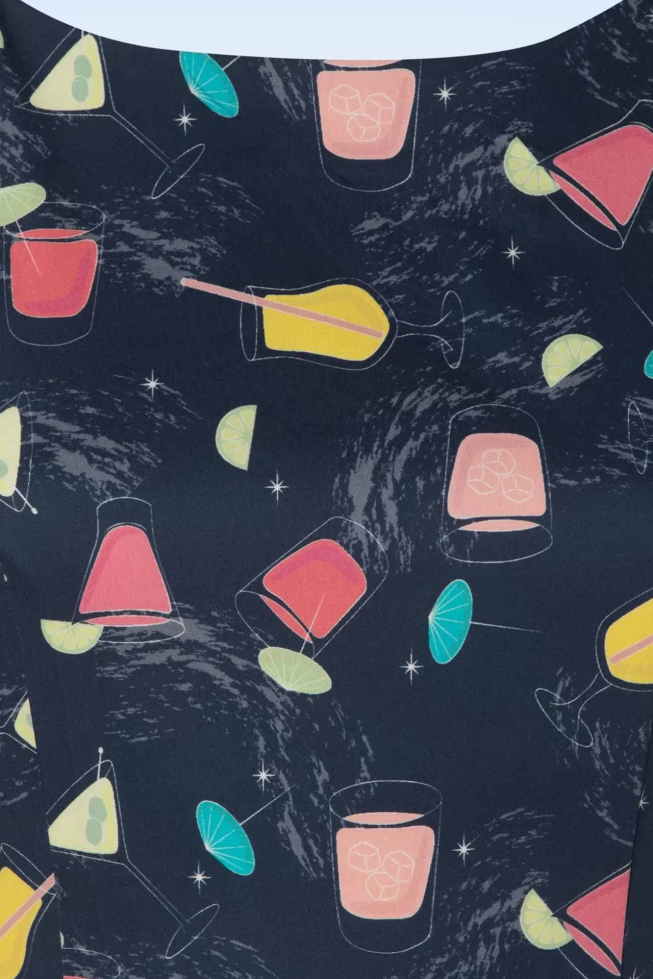 Exclusief Bij Topvintage ~ Adriana Cocktails Mouwloze Penciljurk In Donkerblauw