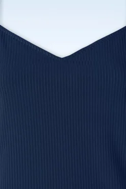 Fara Top In Marineblauw