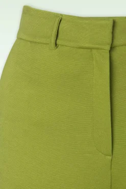 Federica Milano Uni Broek In Woodbine Groen
