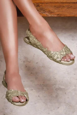 Flexi Butterfly Flipflop Sandalen In Goud