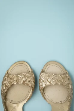 Flexi Butterfly Flipflop Sandalen In Goud