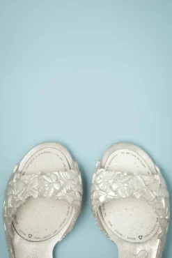 Flexi Vlinder Flipflop Sandalen In Pearl