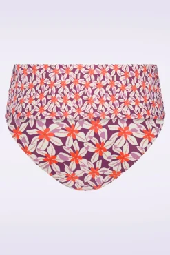 Flipover Summer Flowers Bikinibroekje In Paars