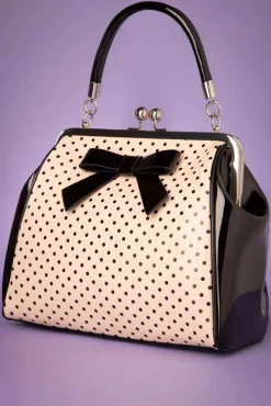 Frances Polka Star Tas In Zwart En Blush