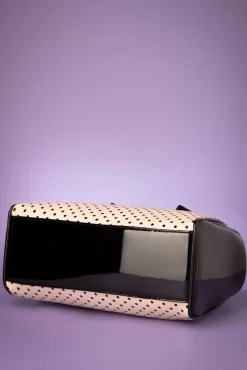 Frances Polka Star Tas In Zwart En Blush