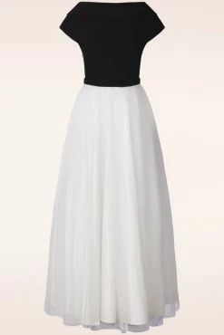 Fremont Maxi Jurk In Zwart En Wit