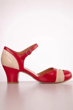Frenchy Mary Jane Pumps In Rood