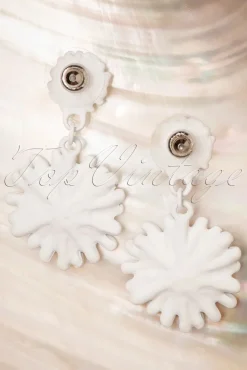 Friendly Wildflower Oorbellen In Wit