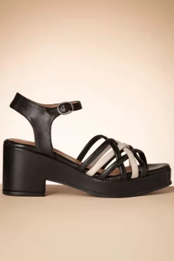 Gabriella Sandaal In Zwart En Creme