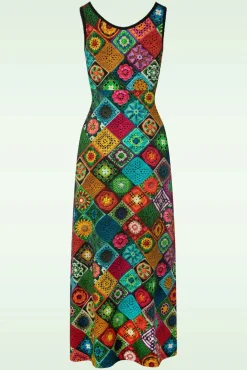 Gia Granny Maxi Jurk In Multi