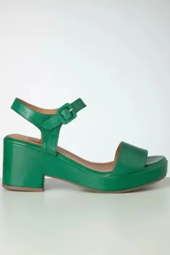 Gillie Clog Sandalen In Smaragdgroen