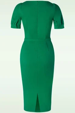 Graziella Pencil Jurk In Groen