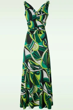Grecian Maxi Jurk In Groen