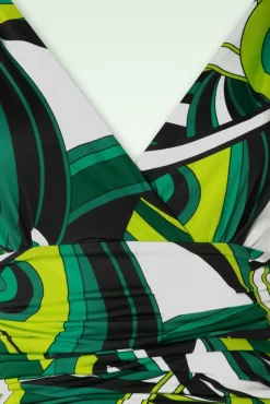 Grecian Maxi Jurk In Groen