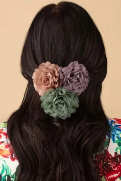 Haarbloemenset In Waterkers, Lingerie Roze En Distel