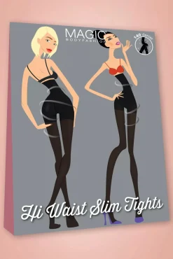 High Waist Slim Panty In Zwart