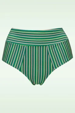 Holi Vintage High Waist Bikini Broekje In Botanisch Groen