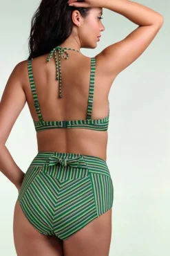 Holi Vintage High Waist Bikini Broekje In Botanisch Groen