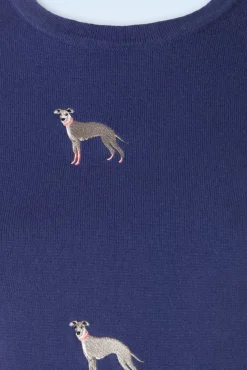 It's A Whippets World Jumper In Blauw