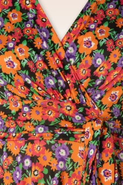 Jane Ditsy Flower Swing Jurk In Multi