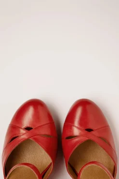 Joanie Sandaal In Scarlet Rood