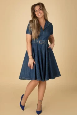 Jodie Swing Jurk In Blauw