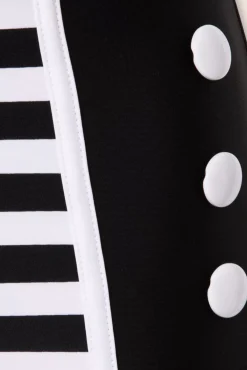 Joelle Stripes Bikinibroekje In Zwart En Wit