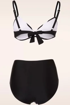 Joelle Stripes Bikinibroekje In Zwart En Wit