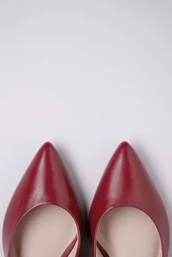 Josephine Pumps Van Leder In Rood