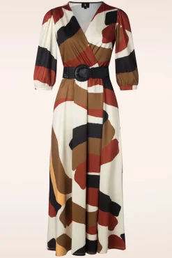 Josie Crossover Maxi Jurk In Multi